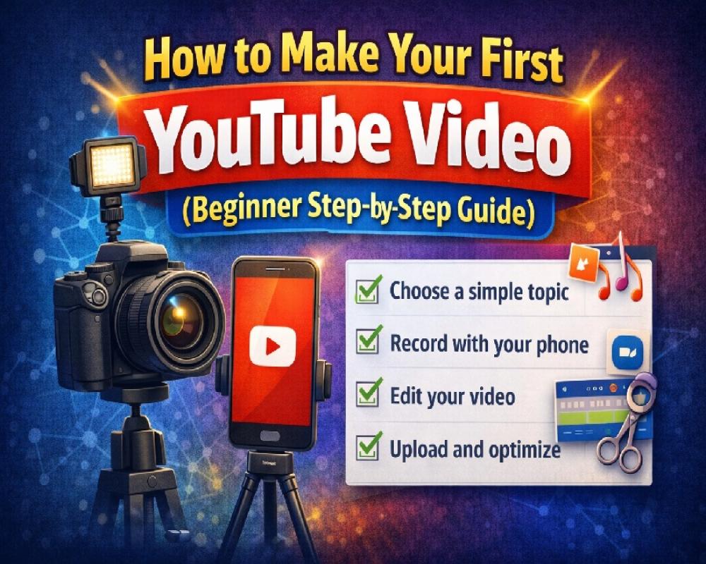 How to Make Your First YouTube Video (Beginner Step-by-Step Guide)